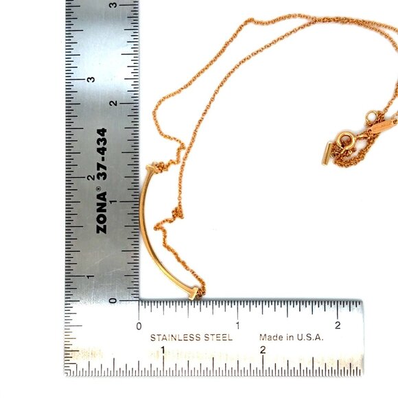 T&Co. 18k Rose Gold Smile Necklace - Picture 5 of 9